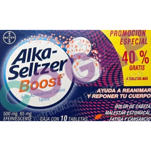 ALKA-SELTZER BOOST 10 TABLETAS