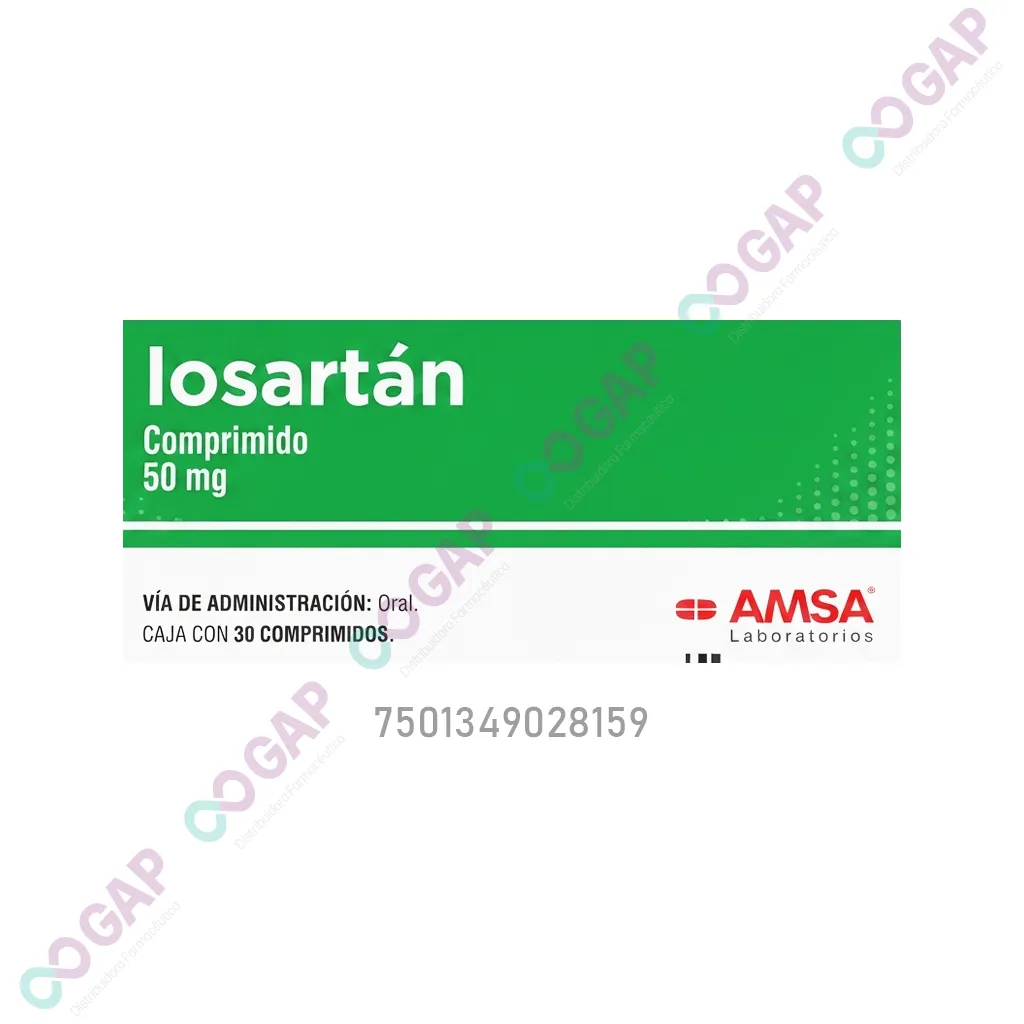 GE LOSARTAN 50 MG C/30 COMP AMSA