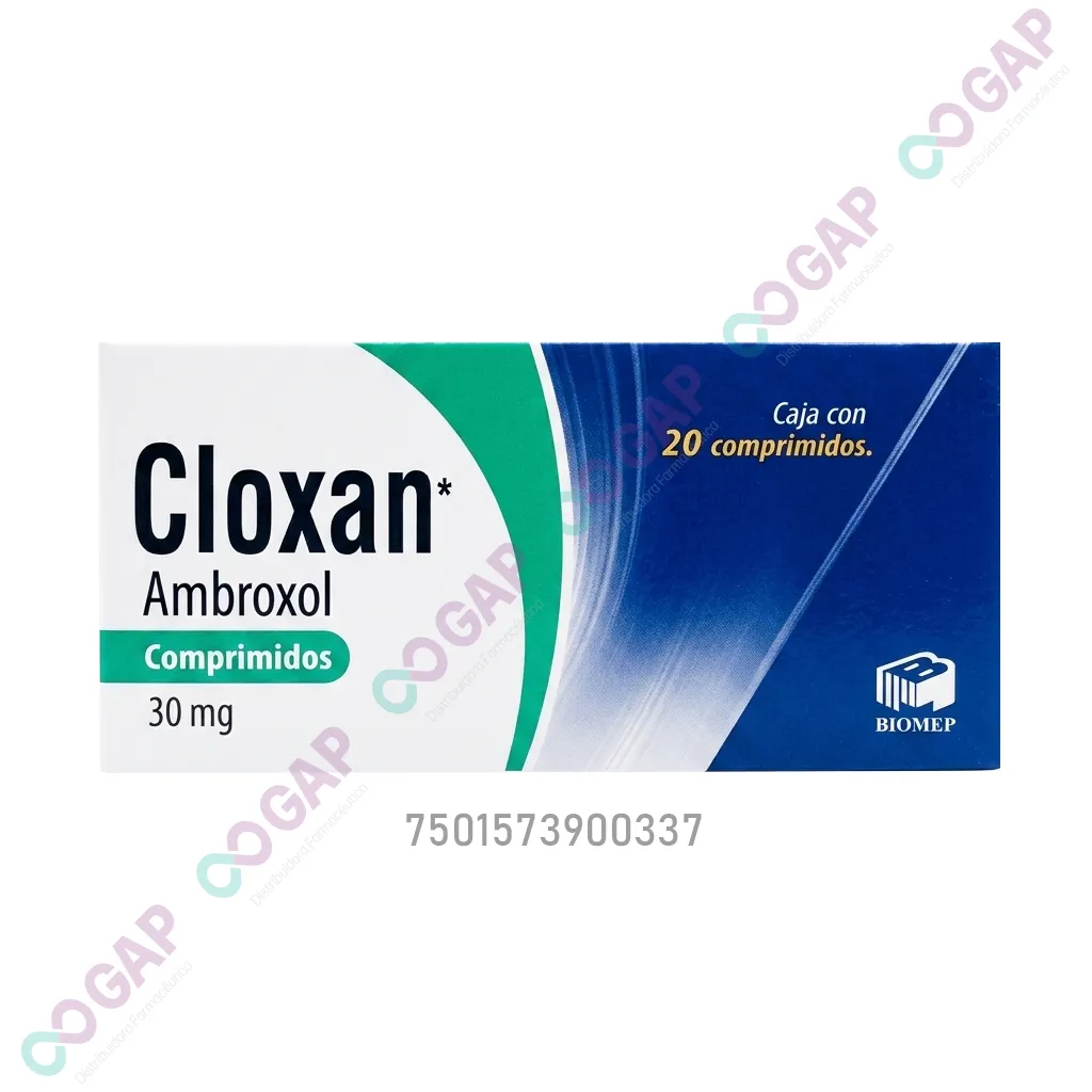 GE AMBROXOL CLOXAN BIOMEP 30MG 20 COMPRIMIDOS