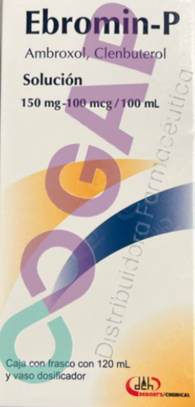 GE AMBROXOL/CLENBUTEROL EBROMIN-P SOL 150/100MG 100 ML