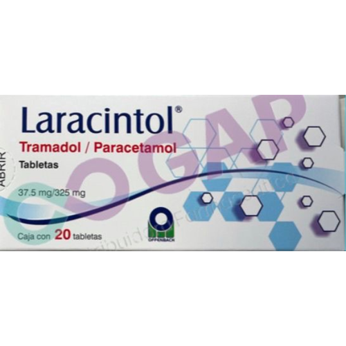 GE TRAMADOL/PARACETAMOL LARACINTOL 37.5/325MG 20 TABLETAS
