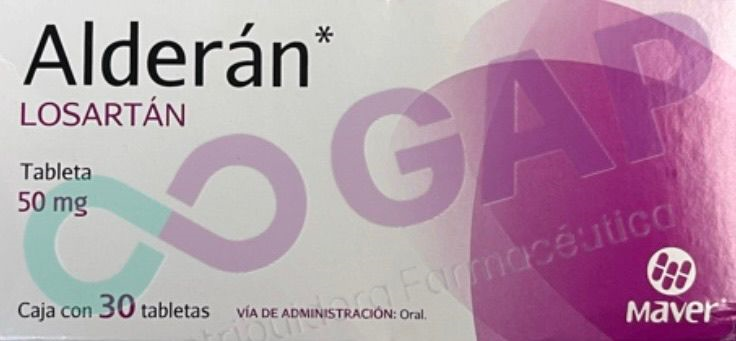 LOSARTAN ALDERAN 50 MG 30 TABLETAS
