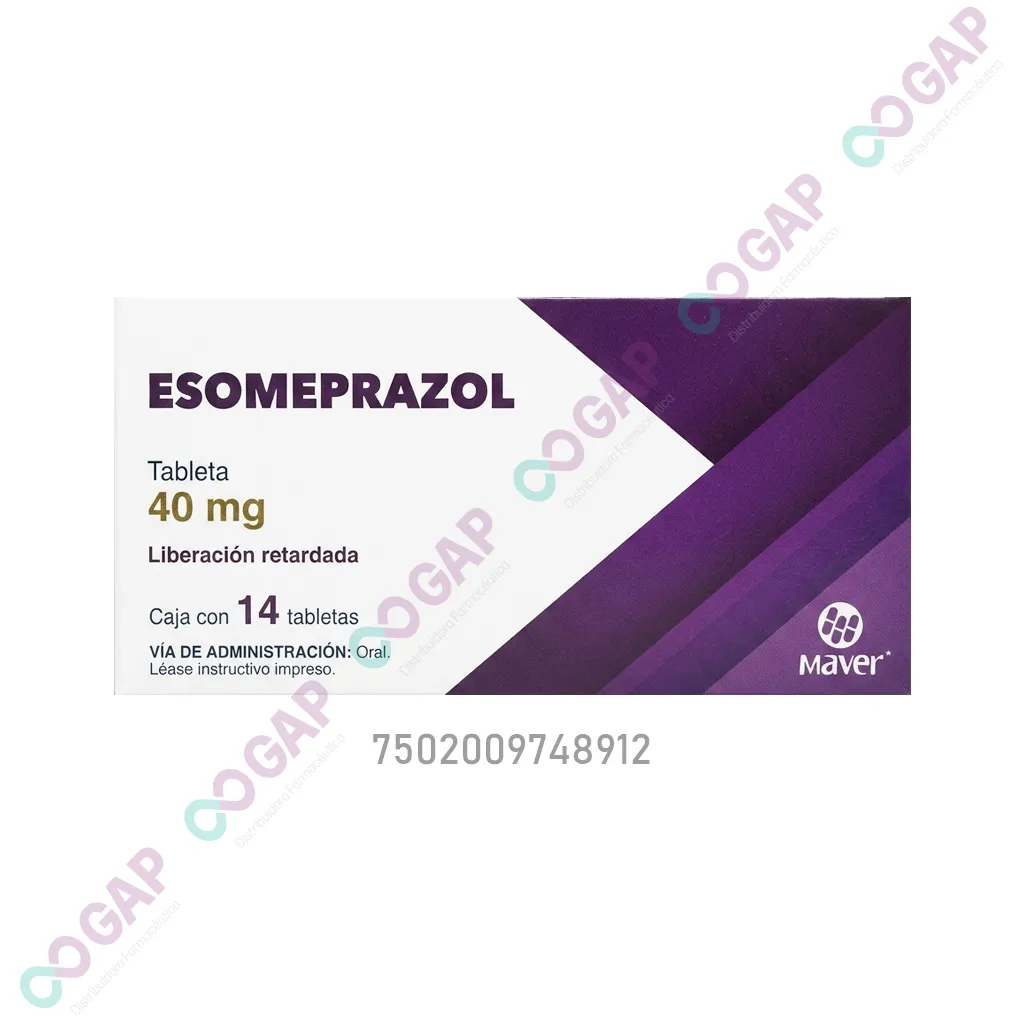 GE ESOMEPRAZOL MUNIVER 40 MG 14 TABLETAS
