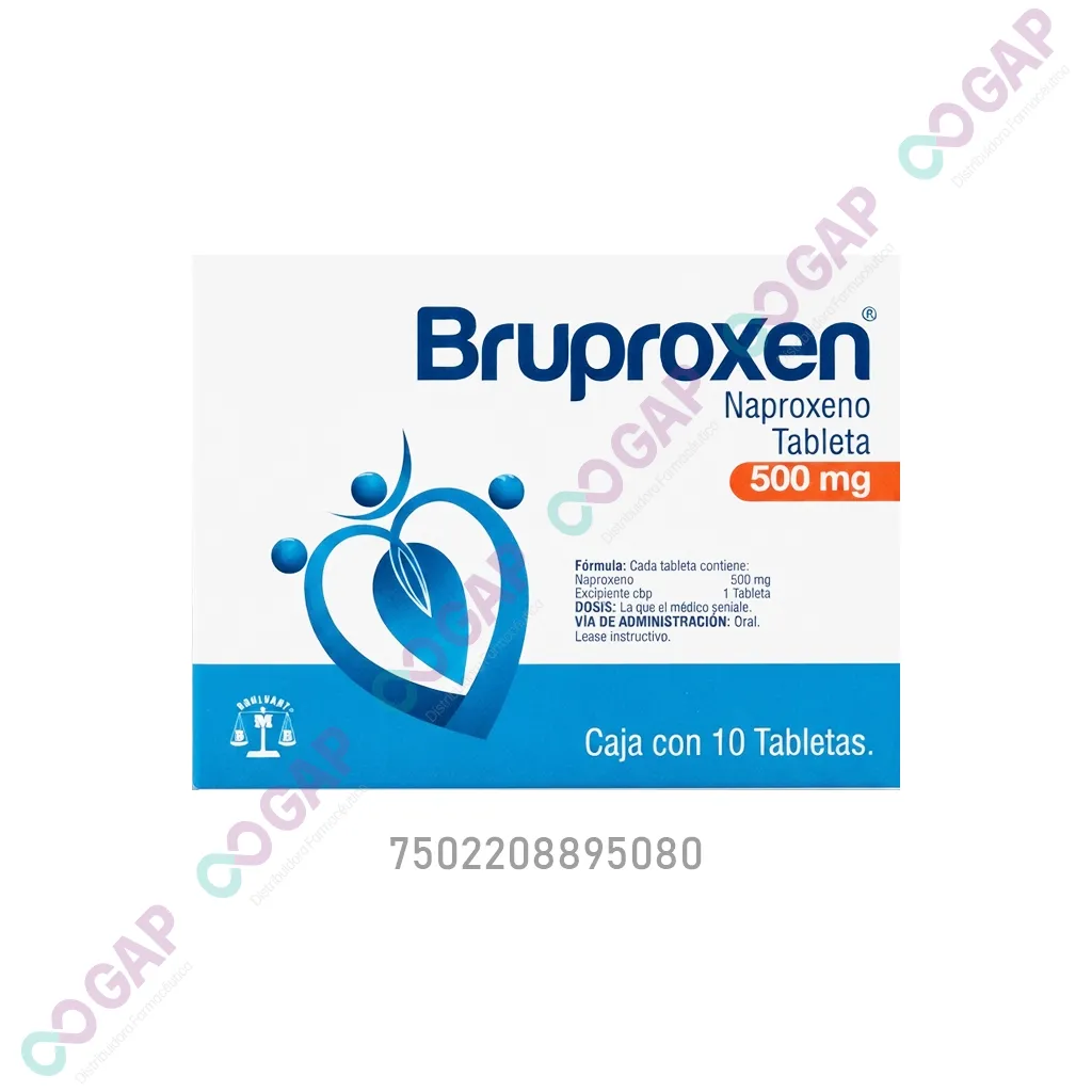 GE NAPROXENO 500MG C/10 TAB BRUPROXEN