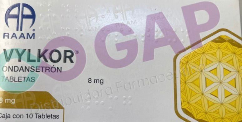 ONDANSETRON VYLKOR 8MG 10 TABLETAS