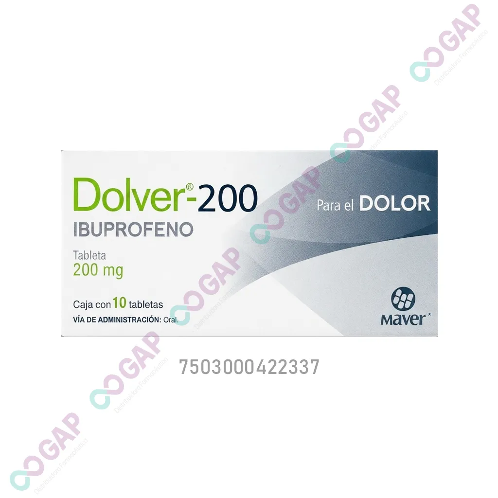 GE IBUPROFENO 200 MG C/10 TAB DOLVER